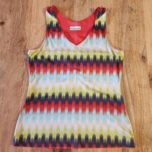 Columbia Colorful Geometric Tank Top Sz M